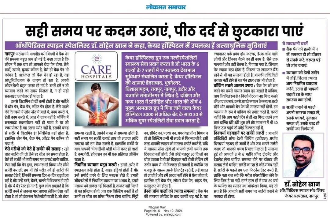 Information about Back pain