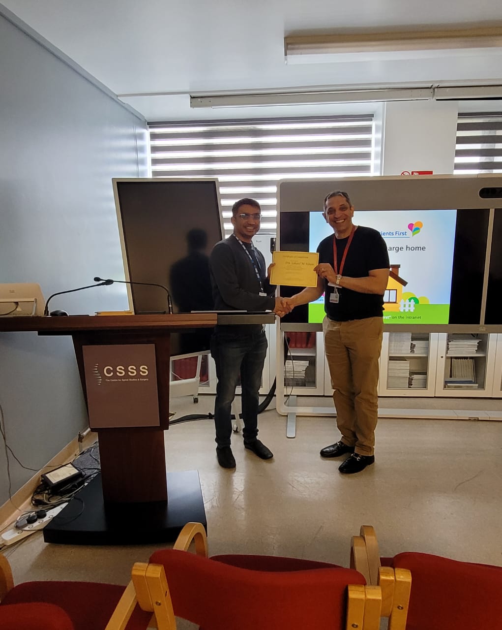 AO Spine International Fellowship at Queens Medical College and Hospital, Nottingham, UK