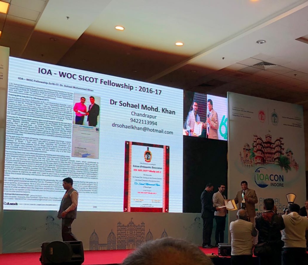 IOA WOC Sicot Fellowship Award Received at IOACON